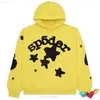 Män och kvinnliga tröjor 2023 Yellow Young Thug sp5der 1 Hip Hop Star Spider 555555 World Wide Pullover