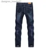 Jeans da uomo KN Jeans da uomo 2023 Pantaloni di jeans estivi Slim Dritto Blu scuro Regular Fit Pantaloni lunghi per il tempo libero Famosi marchi Jean Men Hombre L231129