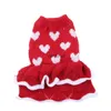 Vêtements pour chiens Pull pour chat Robe Coeurs Design Pet Puppy Jumper Automne / Hiver Clothesvaiduryd6