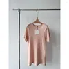 Damen-T-Shirts 2023 Frühling und Sommer Koreanische Version von losem einfarbigem Rundhals-Leinen-Kurzarm-T-Shirt für weibliche leichte Oberteile