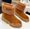 Chanellies Quality chandal CHANNEL Boots High Designer Boots Shoe High Grade Men Women Boots Lamb Wool Fluffy Classic Style Shoes Winter Autumn Snow Boots Nylon Ankl