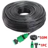 Sulama ekipmanları 5-100m 1/4 '' Bahçe PVC Hortum Mikro Damla Sulama 4/7mm Boru Tüp Bonsai Balkon Bitki Çiçek Serası