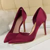 Sandales 2023 Femmes 95cm Talons Hauts Bleu Escarpins Satin Escarpins De Luxe Stiletto Lady Chaussures Talons Hauts Scarpins Bordeaux Vert Chaussures De Bal J230428