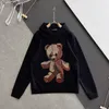 PLEIN BEAR FELPA CON CAPPUCCIO DA UOMO DI MARCA PAISLEY STRASS Hip-Hop Sciolto Caratteristica Personalità PP Teschio Pullover Strass Felpa con cappuccio da uomo di lusso 1590