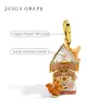 Чокеры JUICY GRAPE House of Charms, подвеска, ожерелье, цепочка для свитера, брелок с белкой, позолоченный 18 карат, рождественский подарок 231129