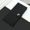 Plånböcker mäns långa plånbok canvas magnetiskt spänne multikort Enkelt och ultrat tunt företag multifunktionellt innehavare