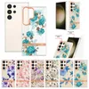 32Designs Marble Soft IMD TPU Chromed Cases For Samsung S24 Ultra S24 Plus Fashion Flower Ocean Bling Scale Plating Granite Stone Mobile Phone Cover