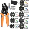 Tang-Crimpzange SN58B + 8-Backen-Set, Tasche für 2,8/4,8/6,3 Rohrisolierung, Kabelverbinder, elektrischer Draht, elektrische Klemme, Min. Werkzeuge