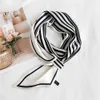 Halsdukar Fashion NeckerChief Hair Sharf For Women Long Hairband Skinny Wrist Ribbon Neck Scarves Print Kerchief Bag Scarf Ladies 11120cm J230428