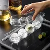 Baking Moulds 3D Diamond Ice Ball Mold Cube Tray With Lid Plastic DIY Maker Bar Kitchen Accessories