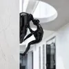 9 stuksset Creatieve Industriële Stijl Rotsklimmen Man Hars Muur Opknoping Standbeeld Sculptuur Figuren Ambachten Home Decor 231228