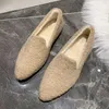 Dress Shoes Designer Luxury Lambswool Mocasines Casual Pointed Loafers Women Winter Plush Furry Cotton Shoes Slip On Fuzzy Flat Shoes 231128