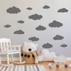 Stickers muraux 61417pcs nuages vinyle enfants chambre garçon fille chambre décalcomanie forme simple art peintures murales décoratives pvc 231128