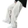 Herrenhose, Herren-Jogginghose, Fleece, dicker Plüsch, Winter, elastische Taille, weites Bein, weiche Sporthose mit Taschen