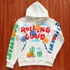 Sweatshirts Heren en Dames Polling Lou Wild West Capuchon Handbedrukt en Pullover Truien Europees Amerikaans Trendy Merk 6gnr