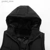 Männer Westen Winter Mit Kapuze Westen Männer Warme Homme Westen Mode Lässig Weste Ärmellose Jacken Für Männer Verdicken Parkas 6XL Q231129