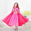 Jackets 3-10 Years Girls Cloak Fashion Long Jacket Fancy Fairy Princess Cape Halloween Costume Christmas Birthday Party Kids Clothes