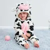 Pyjamas Winterkleidung für Babys Babypyjamas Kapuzenoveralls für Mädchen Baby Jungen Pyjamas Einhorn Mädchen Kigurumi Nachtwäsche 231124