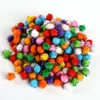 Palline colorate con brillantini Pompon Palline pelose Pom Poms natalizi Pompon fai da te Forniture artigianali Materiali per decorazioni fatte a mano