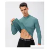 LU LU B Yoga Outfit Ll-11516 Mens Train Basketball Running Gym Tshirt Exercise Fitness Wear Sportwear Loose Shirts Outdoor Tops Long Sleeve Yoga clothes