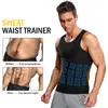 Midjestöd Mens Premium Slimming Workout Bastu Tank Top Body Shaper Trainer Vest Viktminskning Kompressionsskjorta