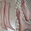 2023 Real male foot Art mannequin body Blood vesse Silicone Pography Silk shoe Stockings Jewelry doll Model soft Silica gel 1PC191n