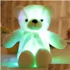 Plüsch-Leuchtspielzeug, 30 cm, leuchtende Plüschtiere, leuchtende LED-Farbe, leuchtender Teddybär, Stofftierpuppe, Kinder, Weihnachtsgeschenk für Kinder, Dhspd