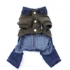 Dog Apparel Denim Boy Sweater Jumpsuit Cat Puppy Coat et Shirt Pants Autumn/Winter 3 Colours 5 Sizesvaiduryd