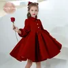 Robes de fille Mode bébé fille princesse robe à manches longues infantile enfant en bas âge enfant vintage robe fête anniversaire vêtements de noël 1 12y 231128