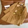 Wildleder Samt Röcke Blazer Mantel Frauen Mode Zwei Stück Designer Anzug Jacke Sexy Mini Rock Luxus Sets