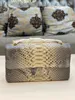 7A Luxus Fashion Design Damens klassischer Vintage -Kettenbeutel aus der südafrikanischen Python -Haut aus Metallkette für lässige, vielseitige, vielseitige One Schulter -Cross -Body -Tasche