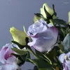 Dekorativa blommor 2 Bulgariska rosen Artificial Flower Autumn Wedding Decoration Retro Arrangement Tillbehör