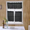 Curtain Modern Lace Jacquard Window Hem Coffee Short For Cabinet Bedroom Small Fresh Kitchen