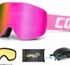 Kayak Goggles Profesyonel Gözlük Erkek Kadın Antifog Silindirik Kar Kayak Koruması Kış Yetişkin Spor SnABoard Gafas