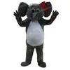 Adult size Gray Elephant Mascot Costume Cartoon theme character Carnival Unisex Halloween Birthday Party Fancy Outdoor Outfit For Men Women