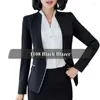 Damenanzüge, grau, professionelle Business-Jacke für Damen, Arbeitskleidung, Bürodame, eleganter weiblicher Blazer, Mantel, Oberteil