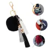 Keychains Key Chain Pendant Car Accessory Tassel Exquisite Bag Appendix Adorable Plush Novel Backpack Child Creative Phone