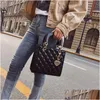 Inne torby Diamond Stripe Women torebka Kobieta luksusowa designerka crossbody Bag Wysokiej jakości skórzany szoder Messenger Tote Torebka Dhdhr