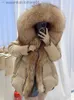 Parkas pour femmes Furyoume Femmes Hiver Manteau à capuche Blanc Canard Down Veste avec Big Real Silver Fur Trim Fe Lâche Vêtements d'extérieur L231129