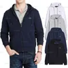 Designer pequeno pônei hoodie homens mulheres polo zíper jogger e pulôver moletons cardigan tops