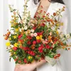 Decorative Flowers 73cm Simulation Little Rose Artificial To Make Old Coke-edge Roses European-style Retro Small Bouquet