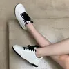 Designer de couro preto branco panda sapatos de alta qualidade bloqueio de cor sapato casual luxo senhoras macarons rendas esportes sapatos de skate tênis