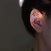 Brincos traseiros coreano zircão estrela clipe para mulheres menina moda simples orelha de cristal sem piercing manguito y2k jóias bijoux