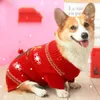 Dog Apparel Welsh Corgi Dog Clothes Winter Dog Sweater Christmas Pet Coat Labrador Golden Retriever Medium Large Dogs Xmas Clothing 231129