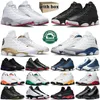With Box Jumpman 13 Basketball Shoes Men Sneakers 13s Wolf Grey Playoffs DMP French Blue Black Cat University Blue Mens Trainers Outdoors Basketball Sports 36-47