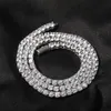 3mm 4mm 5mm Hip Hop Tennis Kettingen Vrouwen Heren AAAAA Zirkoon Kettingen Lente Gesp Bling 18 k Real Vergulde Jewelry311f