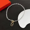 Farandole halsband H för kvinnor designer halsband par guld pläterade 18k t0p 5a officiella reproduktioner premium gåvor snabb frakt med ruta 014