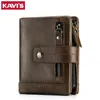 KAVIS portefeuille en cuir véritable hommes porte-monnaie mâle Cuzdan portefeuille homme Portomonee petit Mini Rfid Walet poche mode homme Vallet262T