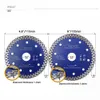 Zaagbladen SHDIATOOL 1pc Dia 115/125mm Ashaped Blue Diamond Saw Blade for Tile Marble Cutting Disc Ceramic for Angle Grinder Cutter Wheel
