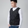 Gilet da uomo Gilet da uomo alla moda Giacca Gilet Cappotto invernale in peluche antivento Imbottito spesso Vestibilità ampia con scollo a V